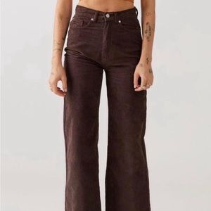 Urban outfitters BDG brown corduroy high rise wide leg pants